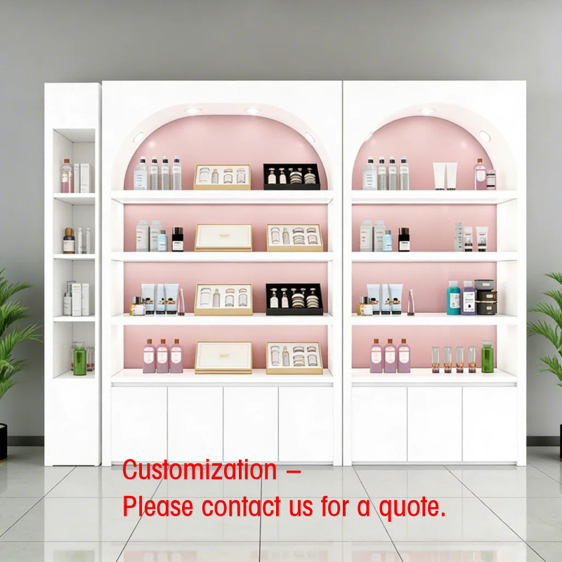 Luxury Skincare Shop - Maßgefertigter Moderner Luxus-Hautpflege-Shop-Schrank mit LED-Beleuchtung aus