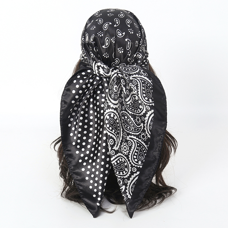 Luxury Skincare Headband - Taschentücher Haar Seidenschal 90*90 cm Druck