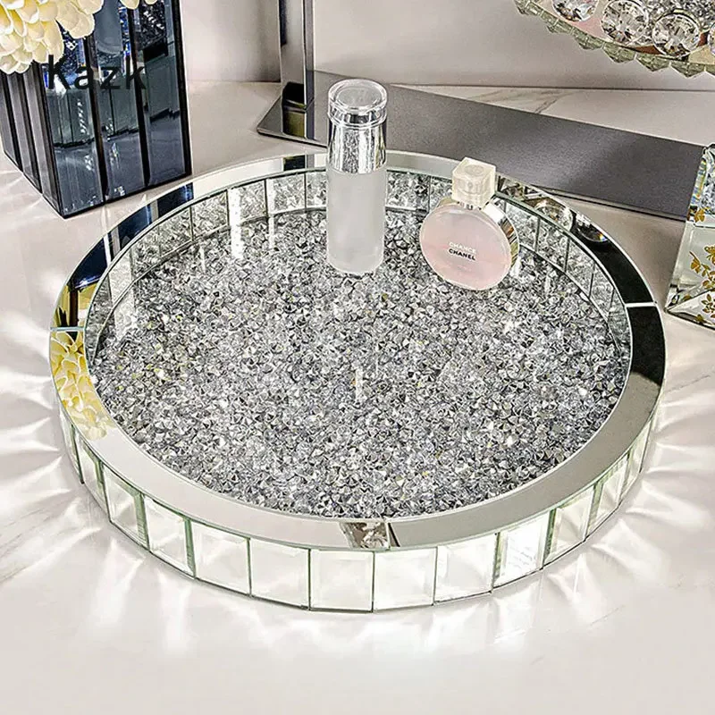 Luxuriöse Diamant-Inlay-Glas-A – Luxury Skincare Tray Bewertung und Preis
