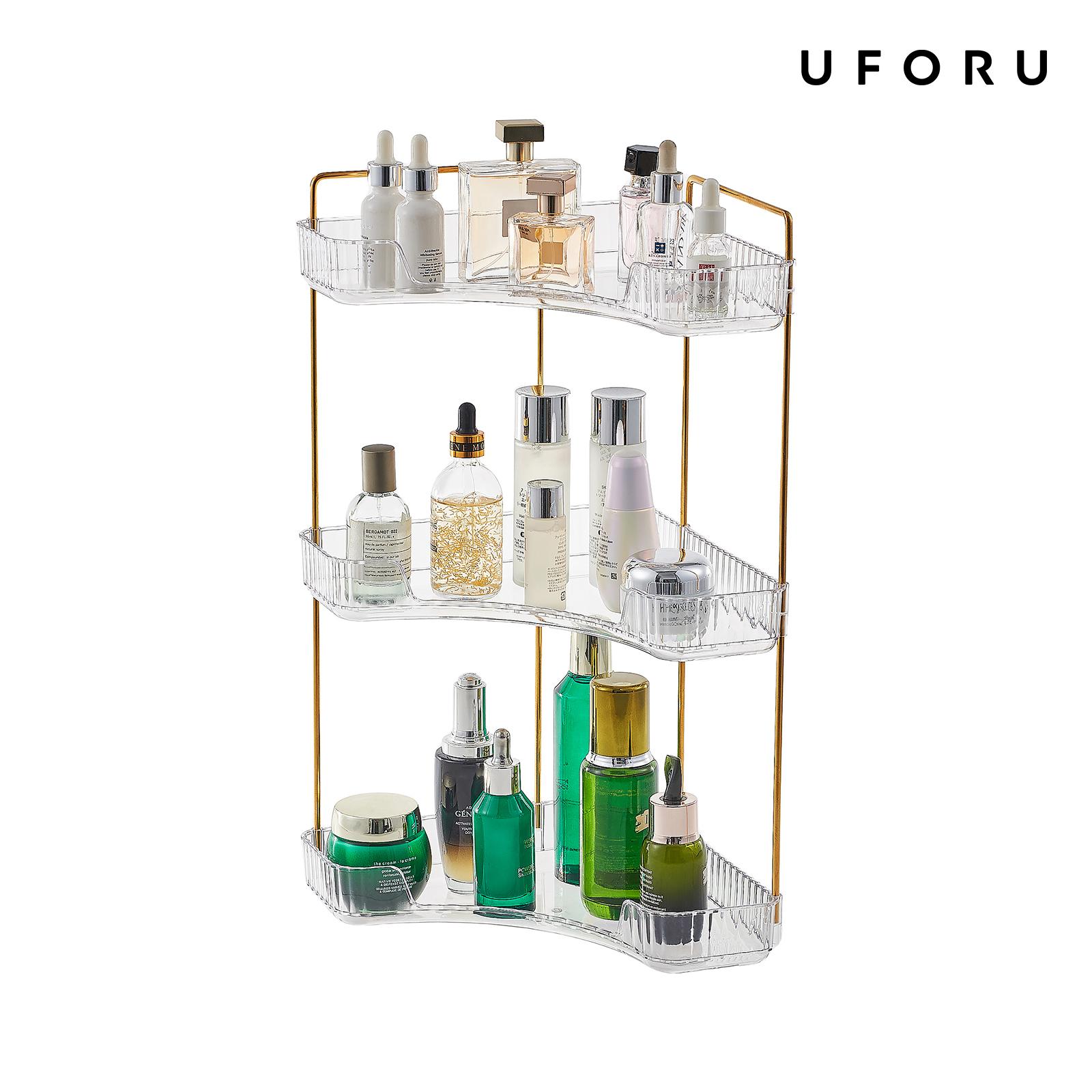 3-stöckiges transparentes Bade – Luxury Skincare Tray Bewertung und Preis